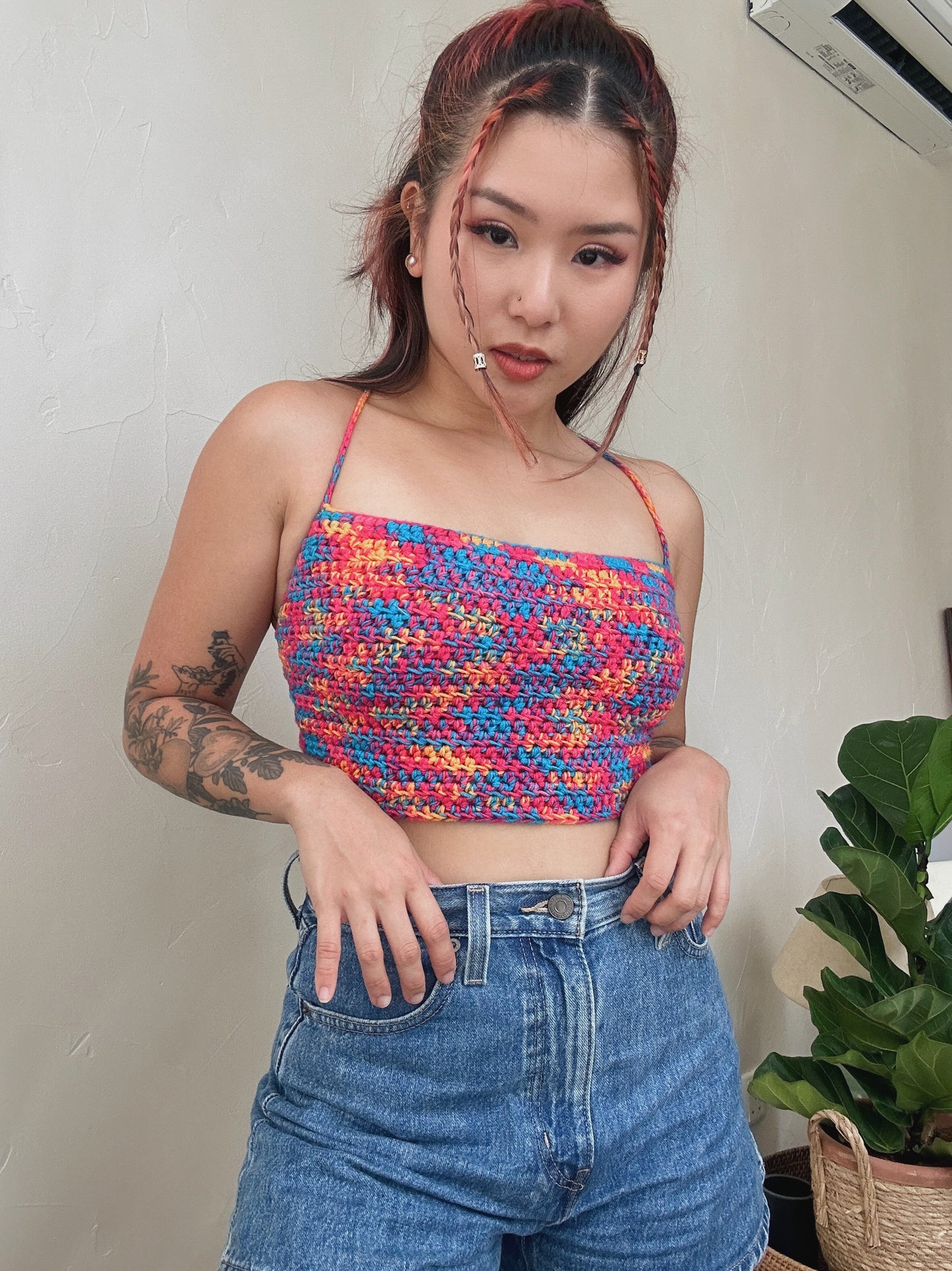 Paddle Pop Lace Up Top