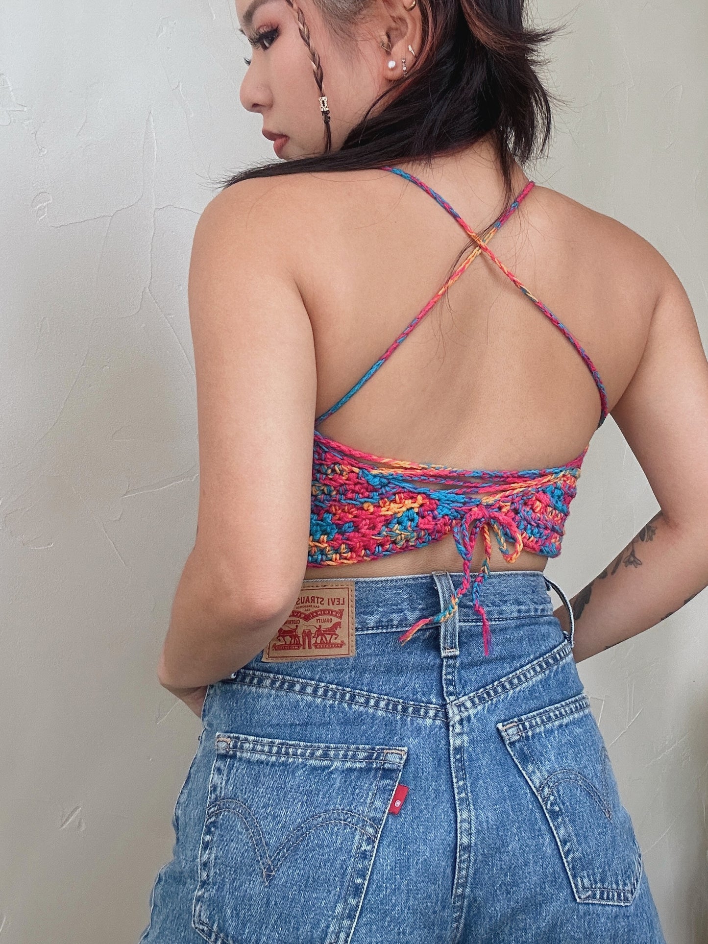 Paddle Pop Lace Up Top
