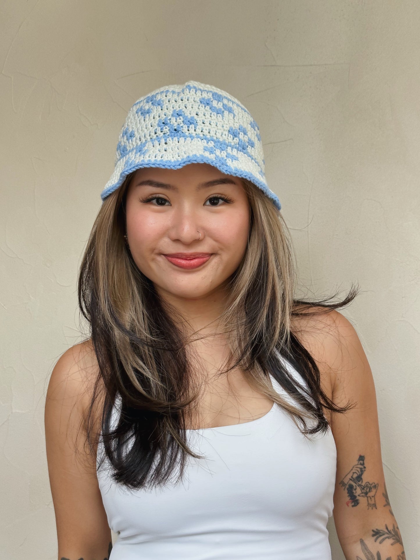 Blue Blossoms Bucket Hat
