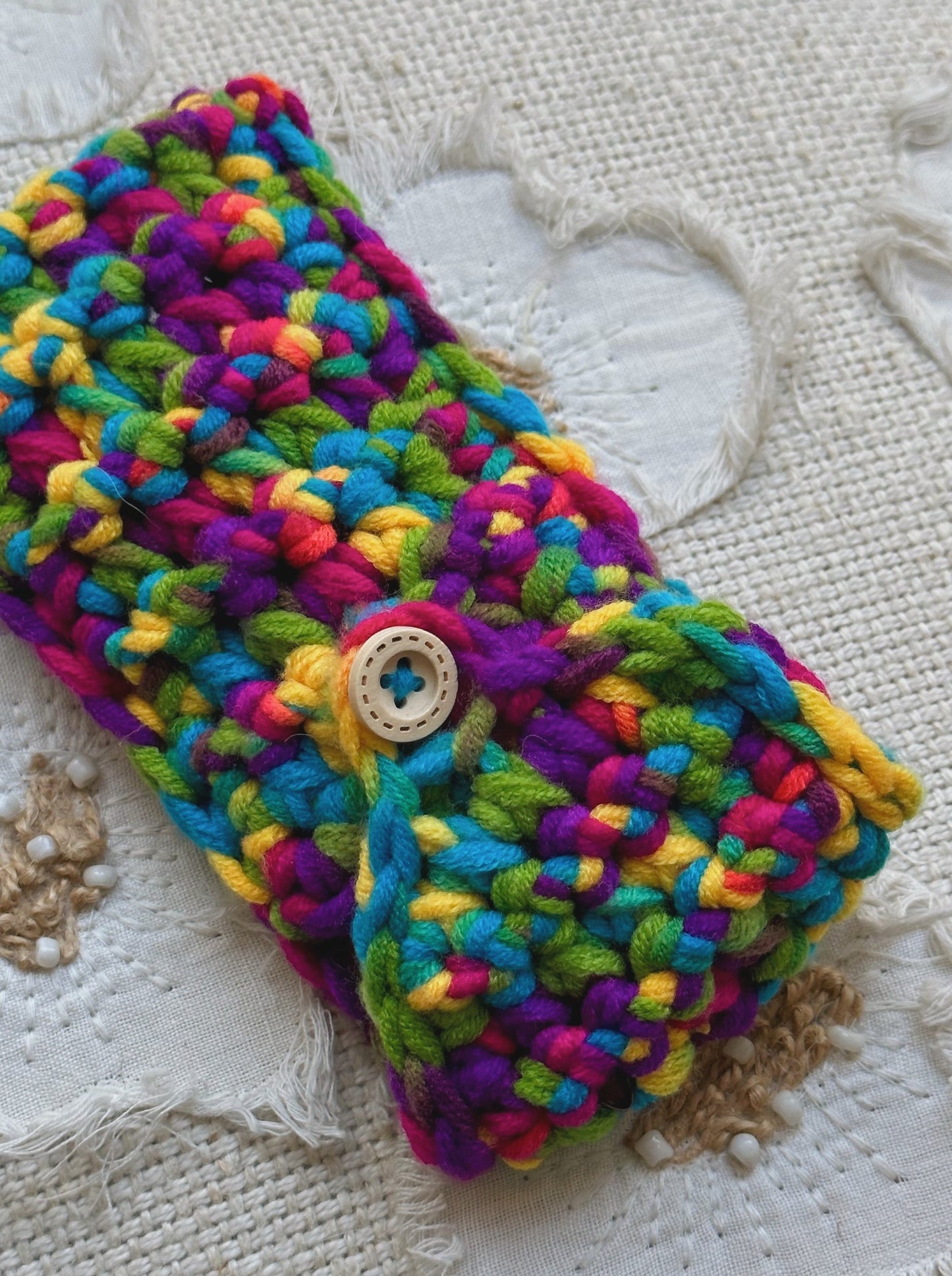 Funky Rainbow Sunglass Pouch