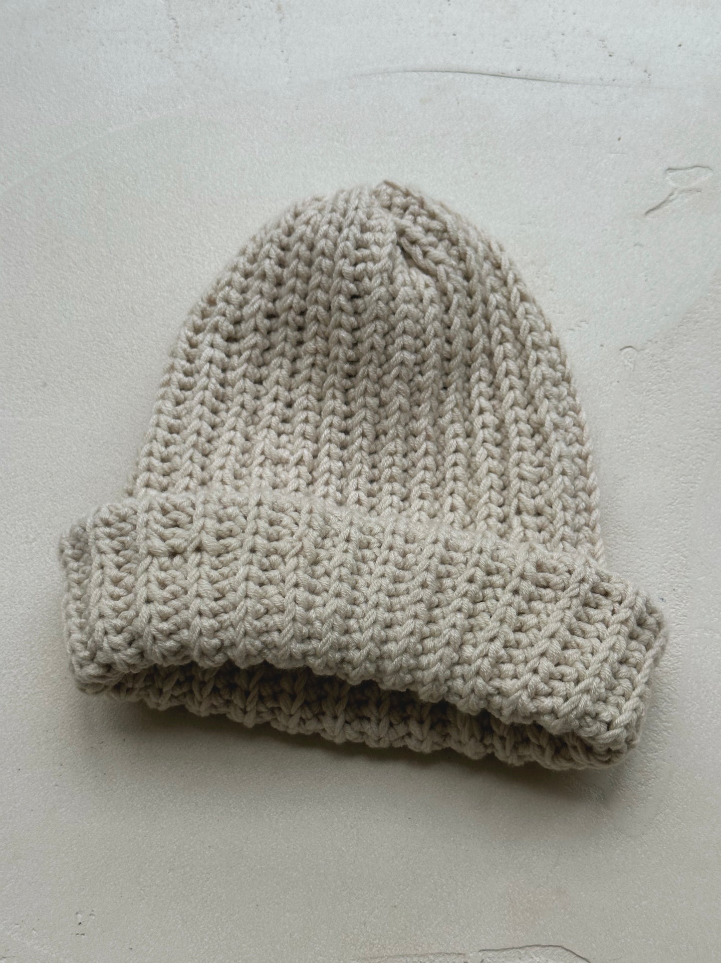 Cream Beanie