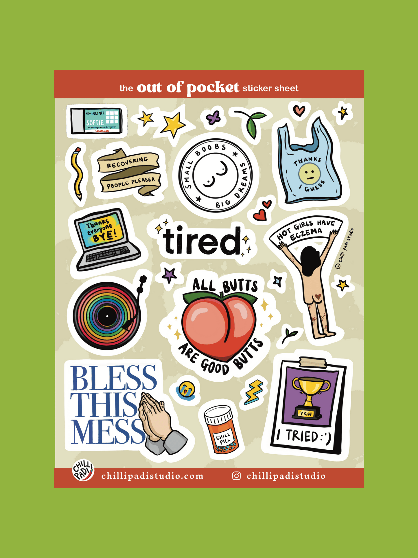 Out of Pocket Sticker Sheet