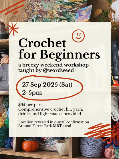 Crochet for Beginners Workshop (Sep)